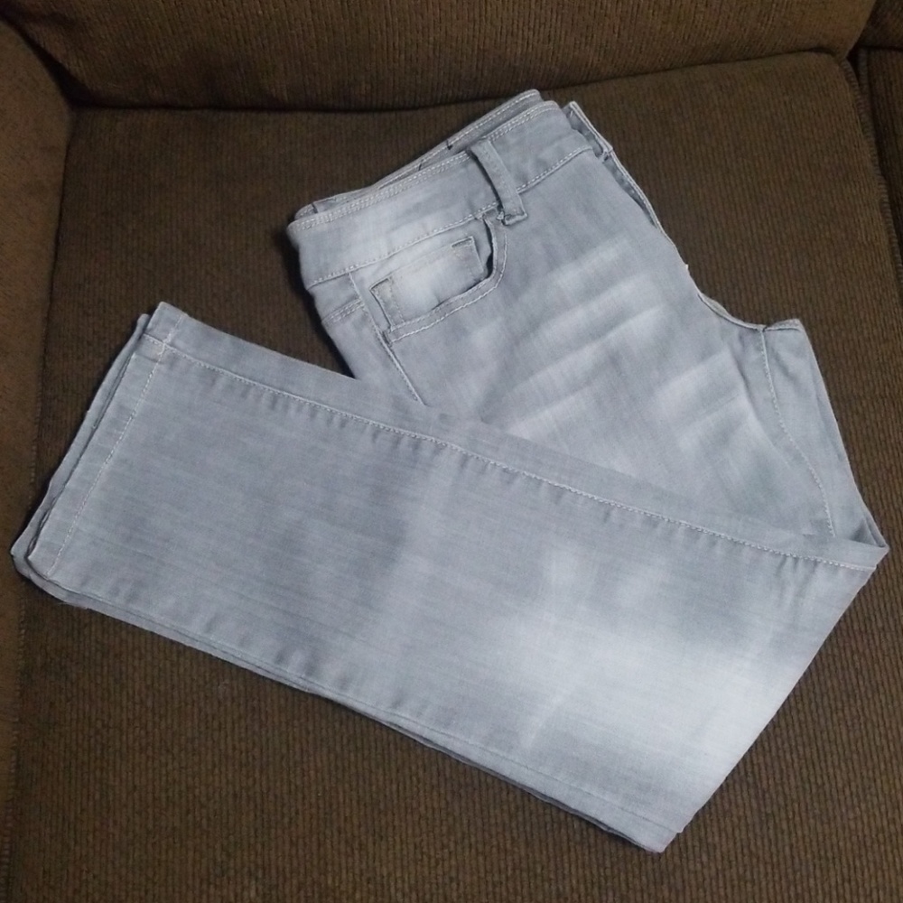 Black Crystal gray and white jeans - Picture 2 of 8